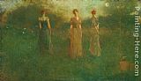 Thomas Wilmer Dewing In the Garden painting